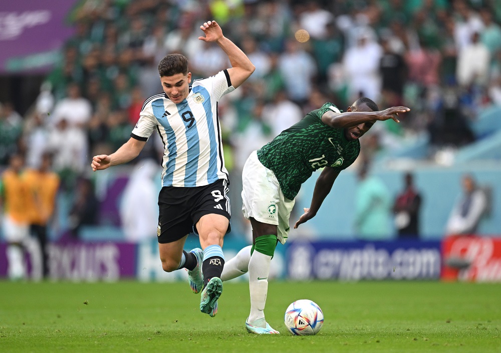 julian alvarez vs arabia saudita